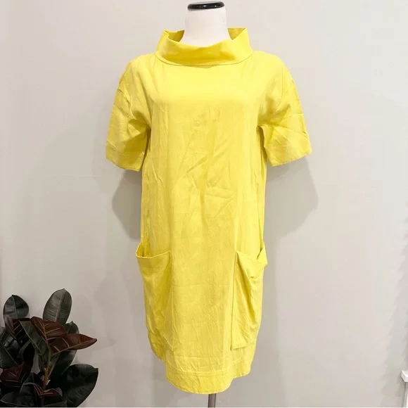 COS Neon Yellow Tunic Dress Women’s - Picture 1 of 6